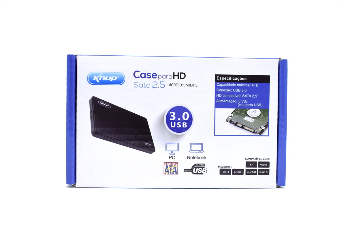  - HDs - preta - Central - unidade    Cod. HD 2.5 KP-HD001